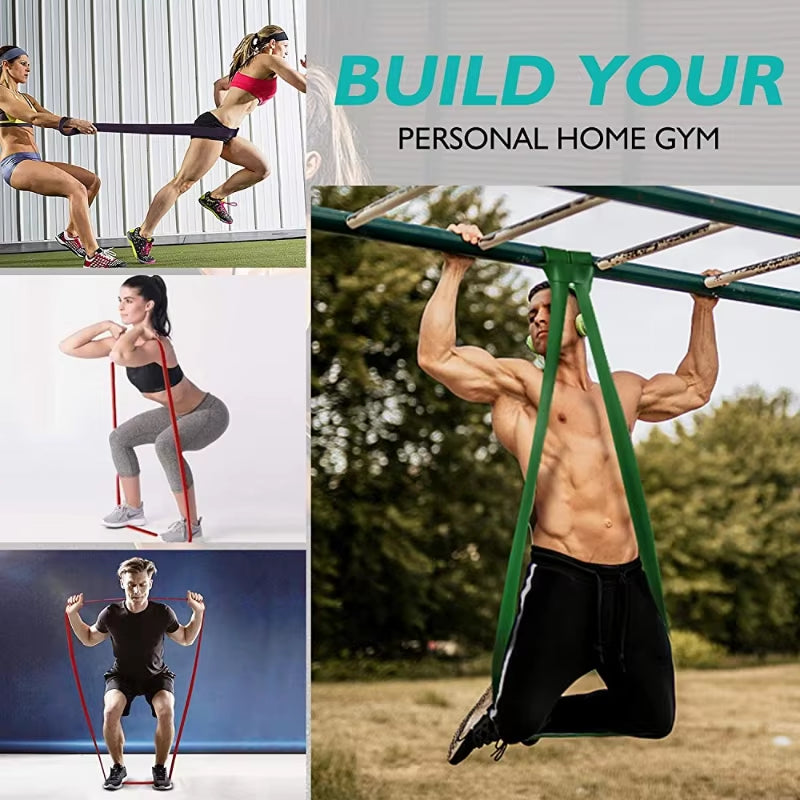 Ultimate Resistance Band Set for Pull-Up Assistance & Heavy Workouts - Perfect for Home Exercise & Physical Therapy